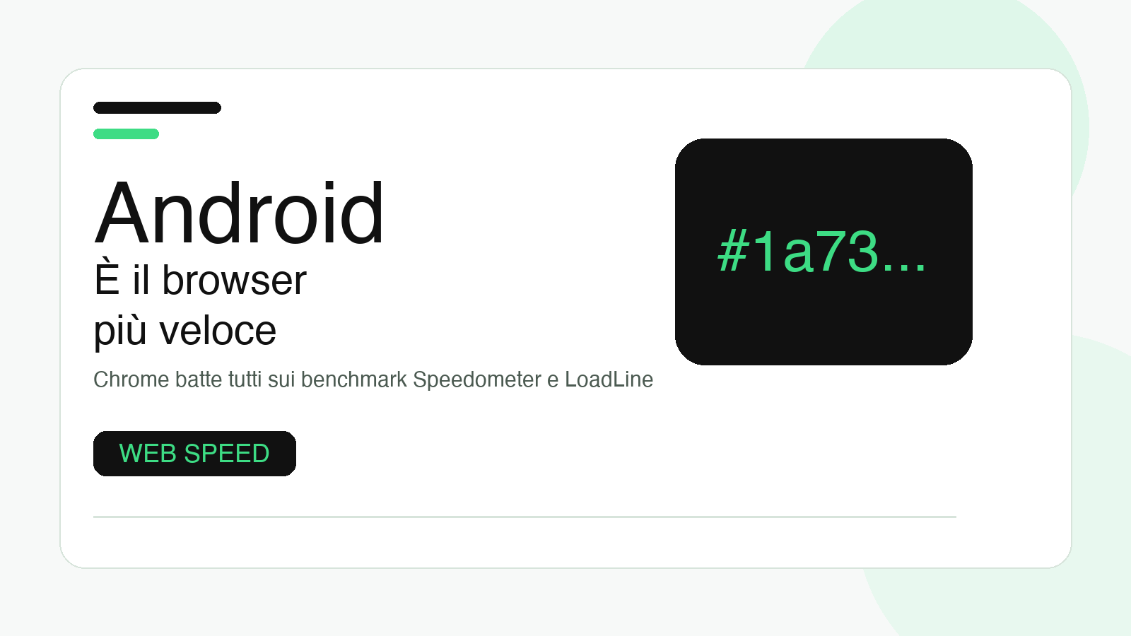 Android Chrome piattaforma mobile più veloce