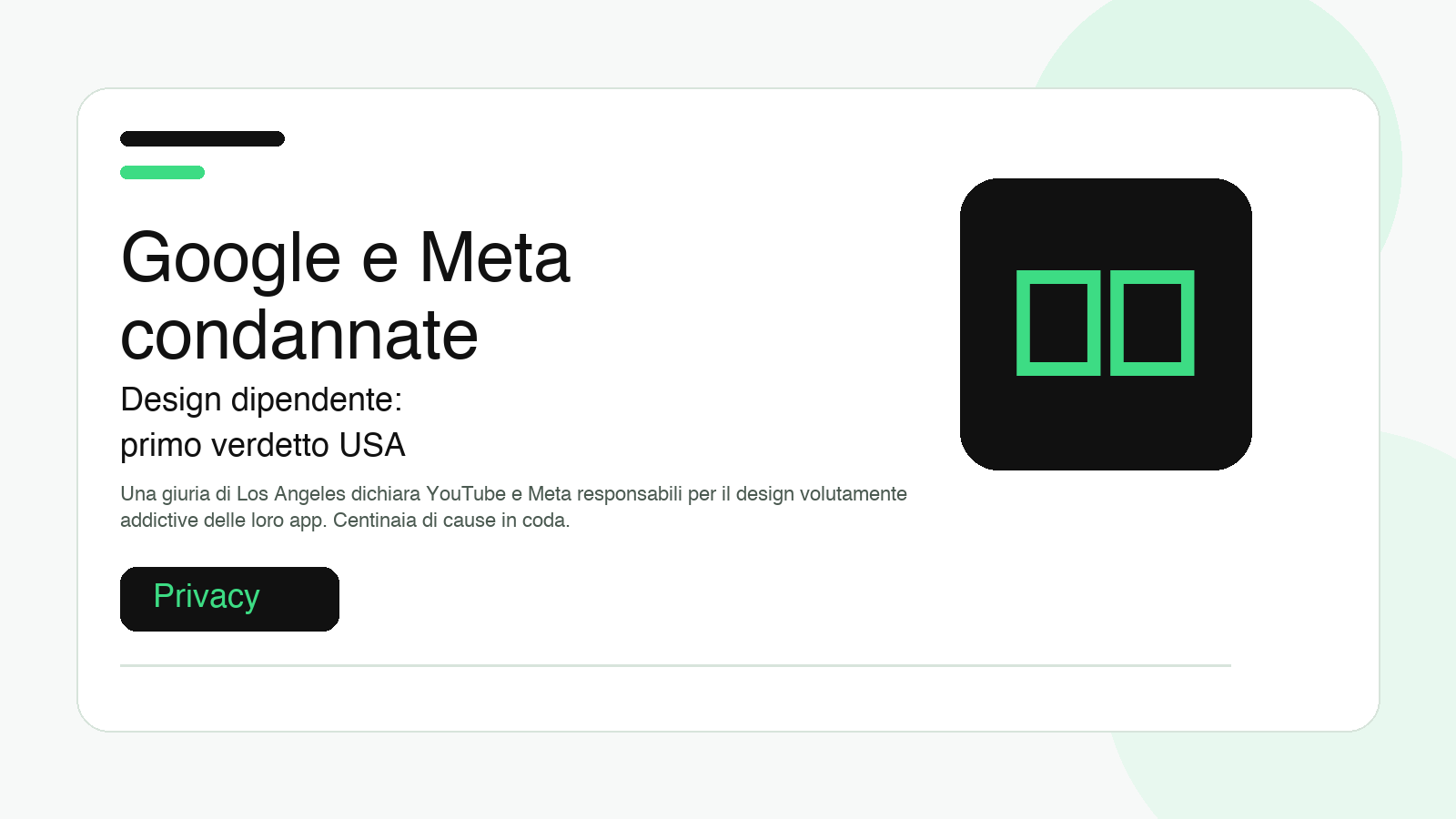 Google e Meta condannate: il design dipendente dei social media arriva in tribunale