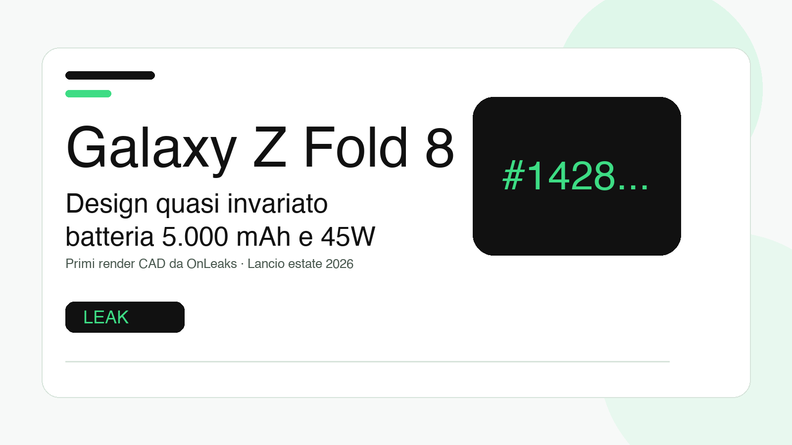 Galaxy Z Fold 8: design quasi invariato, batteria da 5.000 mAh e ritorno della S Pen?