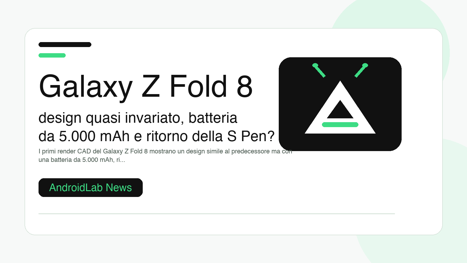 Galaxy Z Fold 8: design quasi invariato, batteria da 5.000 mAh e ritorno della S Pen?