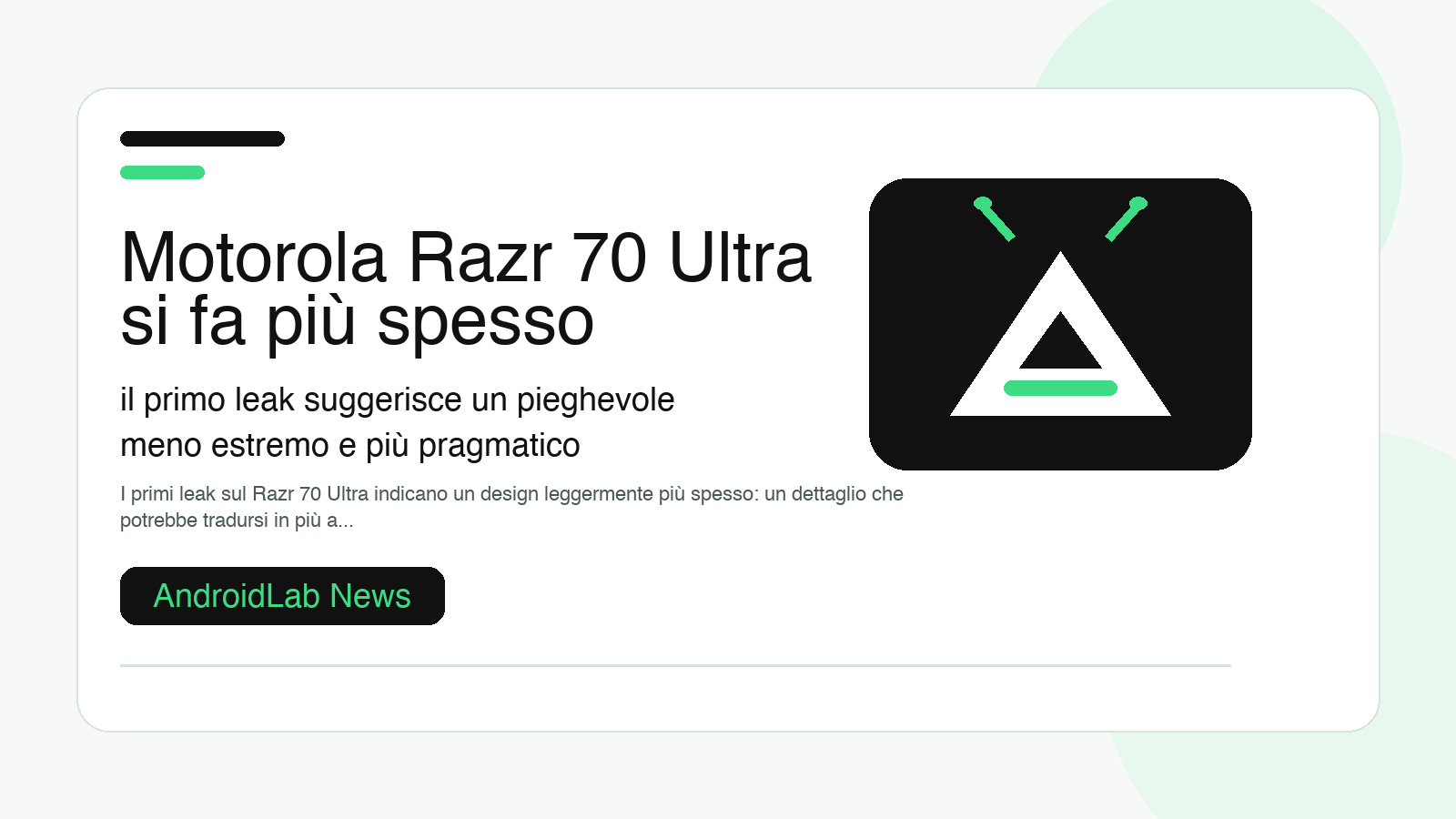 Motorola Razr 70 Ultra si fa più spesso: il primo leak suggerisce un pieghevole meno estremo e più pragmatico