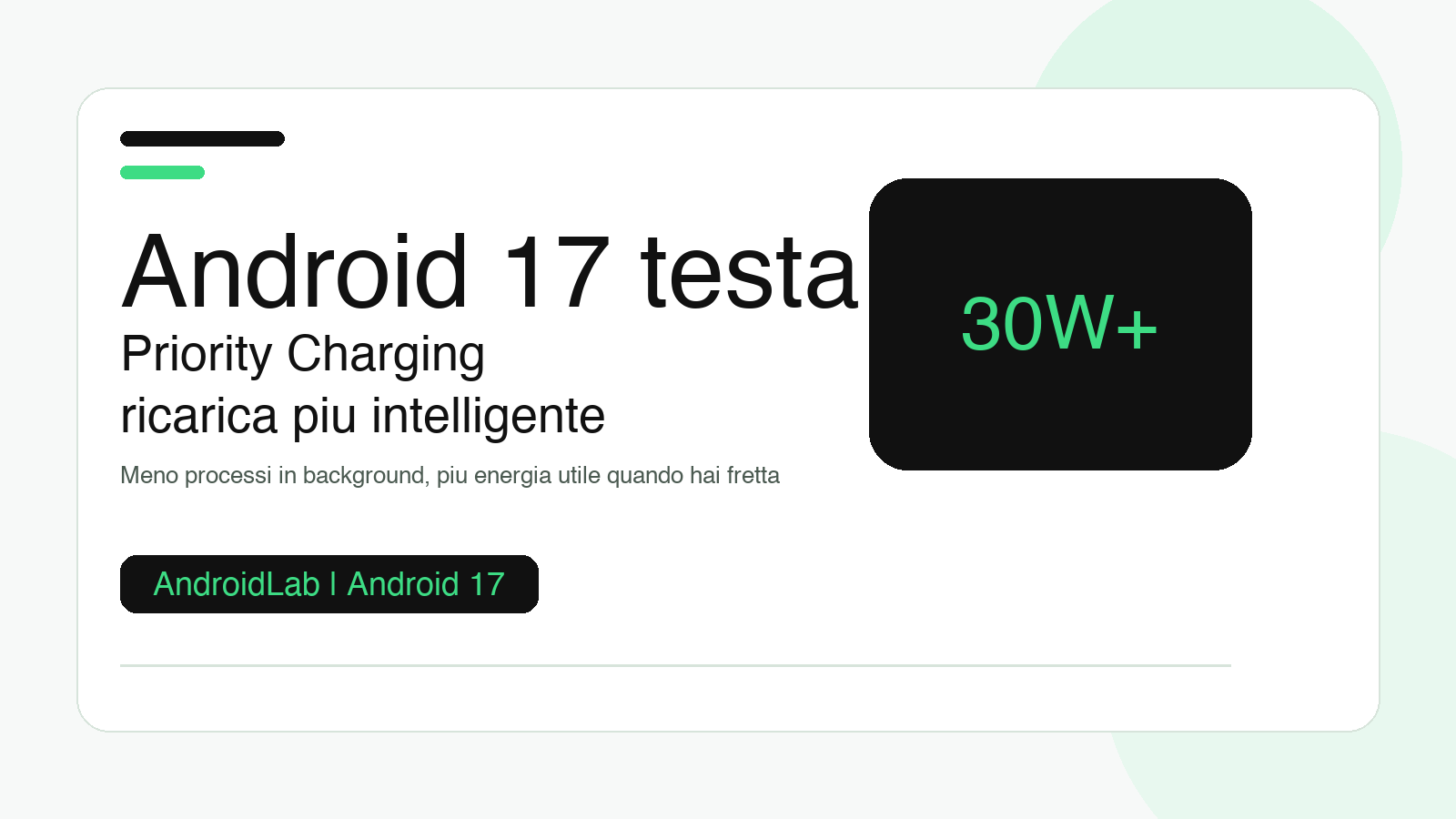 Android 17 testa Priority Charging: ricarica piu rapida senza inseguire watt folli
