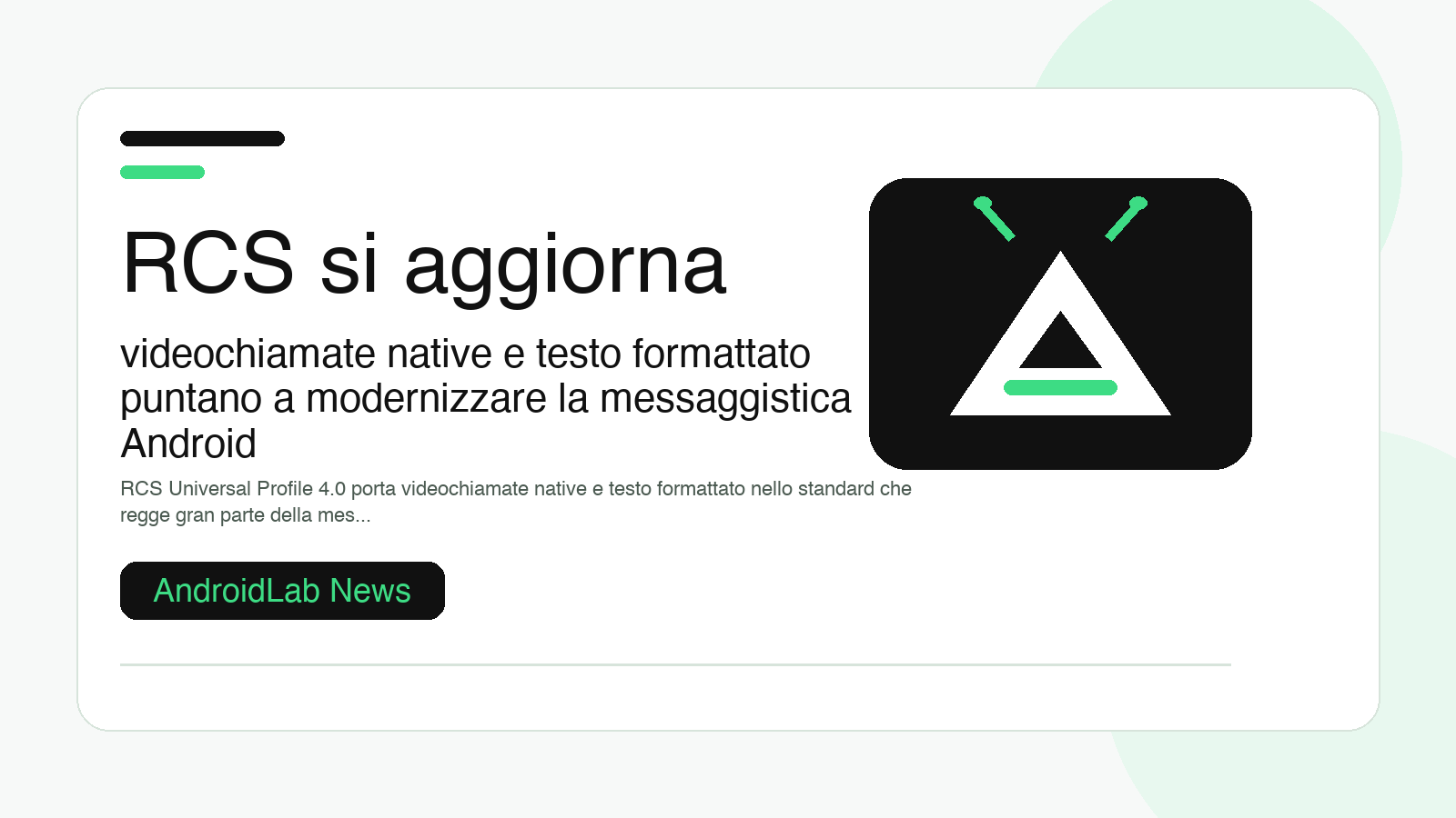 RCS si aggiorna: videochiamate native e testo formattato puntano a modernizzare la messaggistica Android