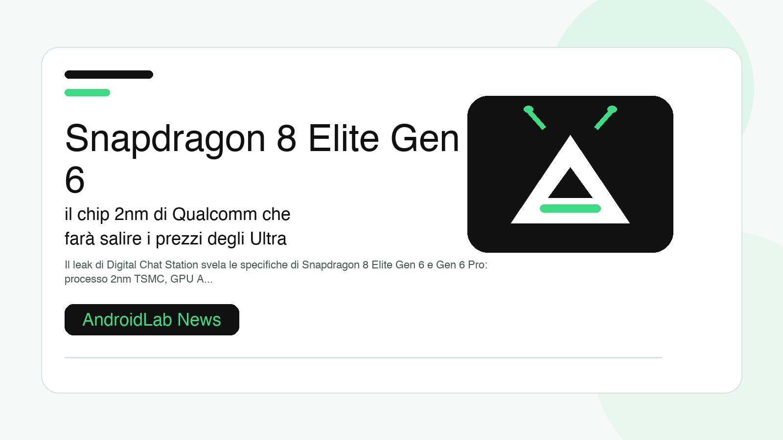 Snapdragon 8 Elite Gen 6: il chip 2nm di Qualcomm che farà salire i prezzi degli Ultra