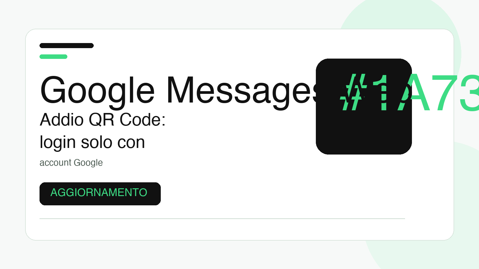 Google Messages Web addio al QR code: solo login con account Google