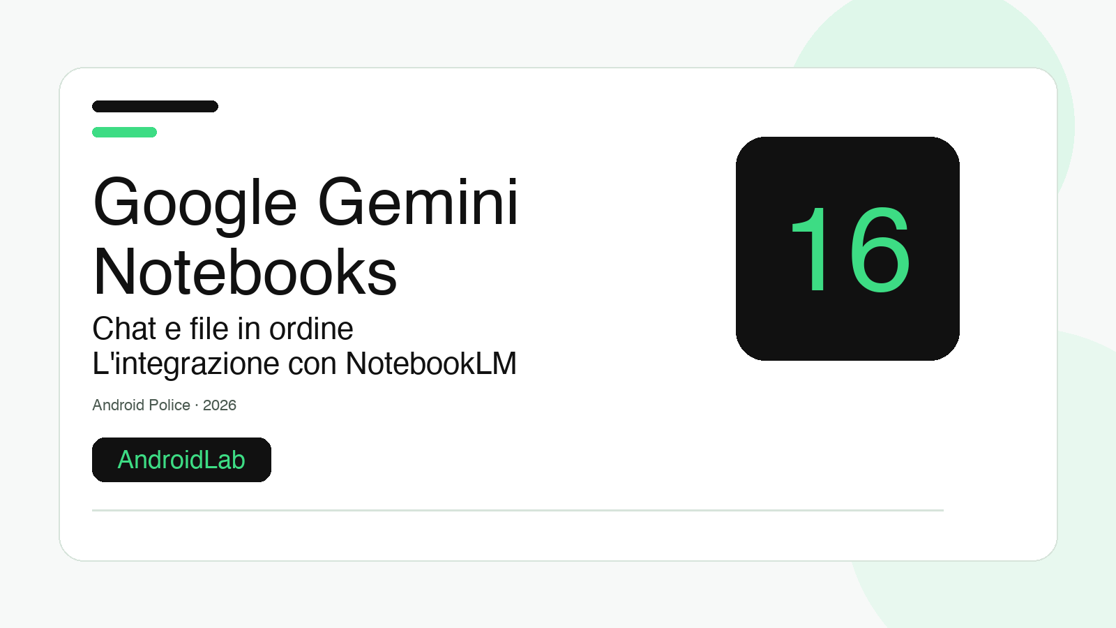 Google stravolge Gemini: arrivano i Notebooks per trasformare le chat in progetti strutturati