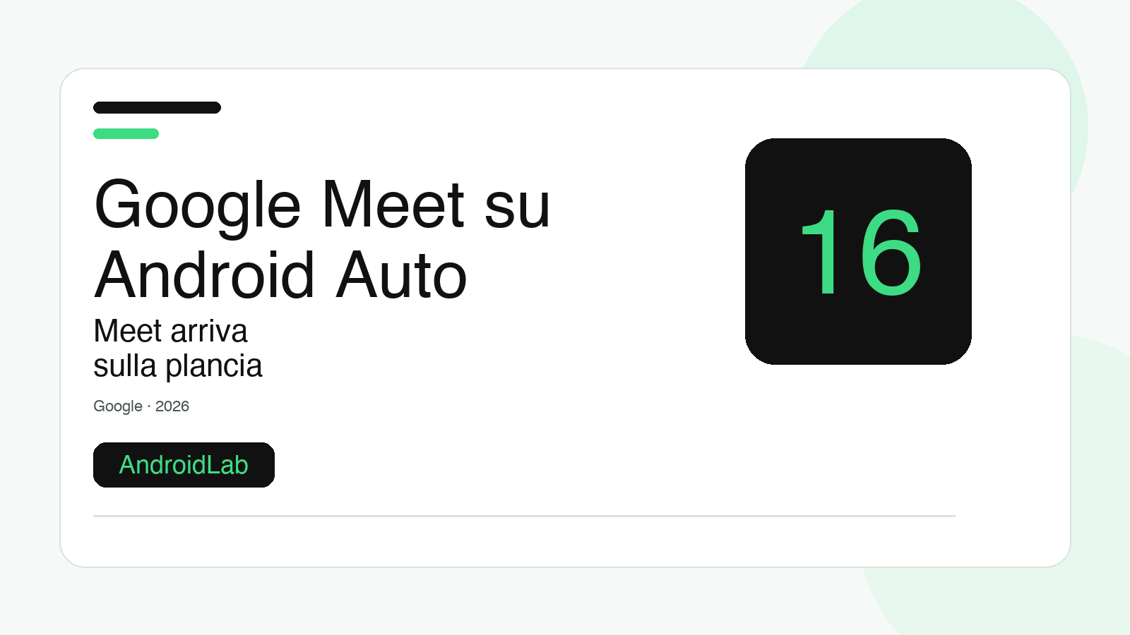 Google Meet su Android Auto, ma il vero limite sono gli account di lavoro