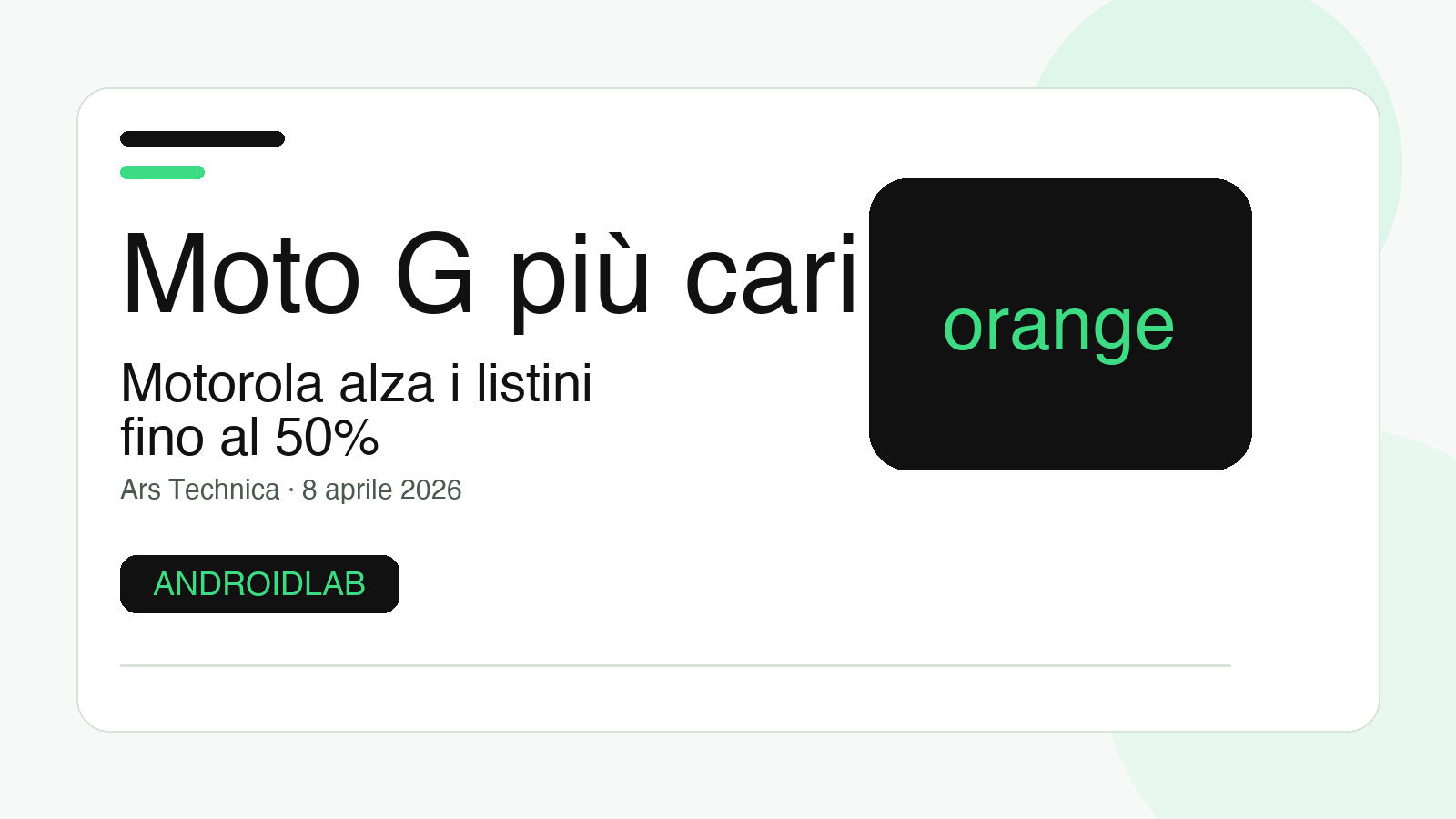 Motorola alza i listini del Moto G, e la fascia economica diventa più stretta