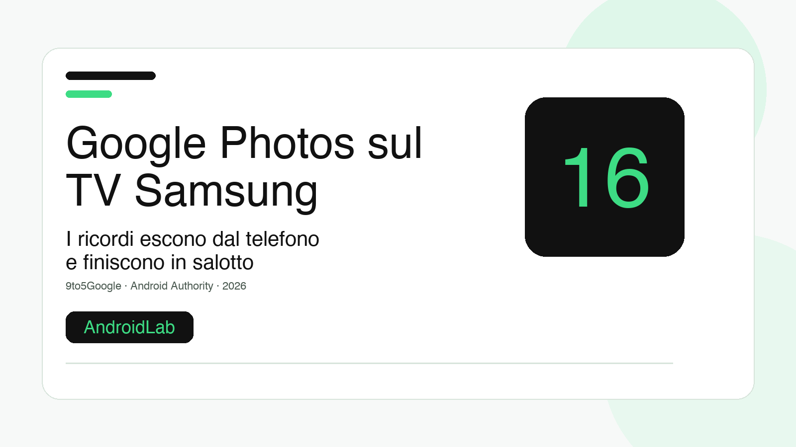 Google Photos sbarca sui TV Samsung, ma non tutti potranno usarlo