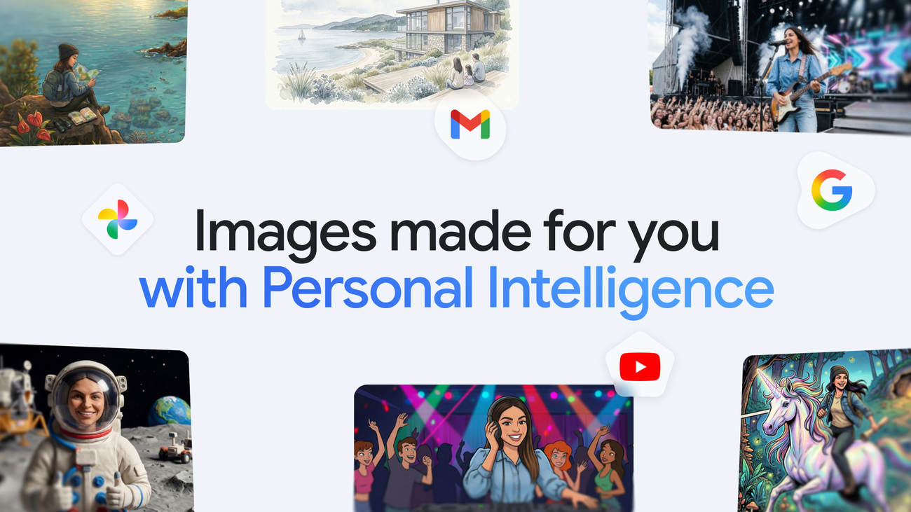 Gemini pesca da Google Foto e preferenze: così le immagini AI diventano personali, vista frontale