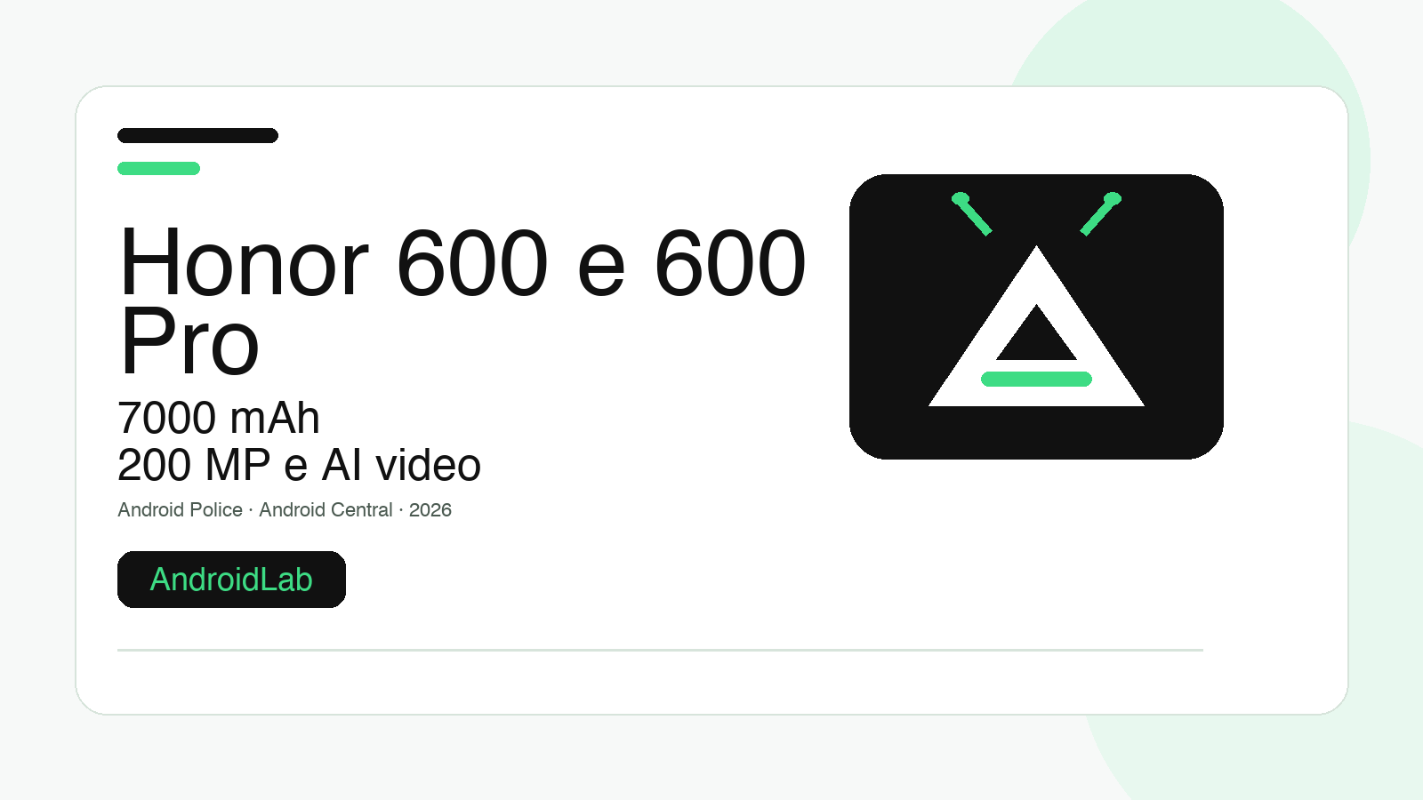 Honor 600 e 600 Pro alzano la posta: batteria da 7000 mAh, camera da 200 MP e AI video per sfidare Samsung