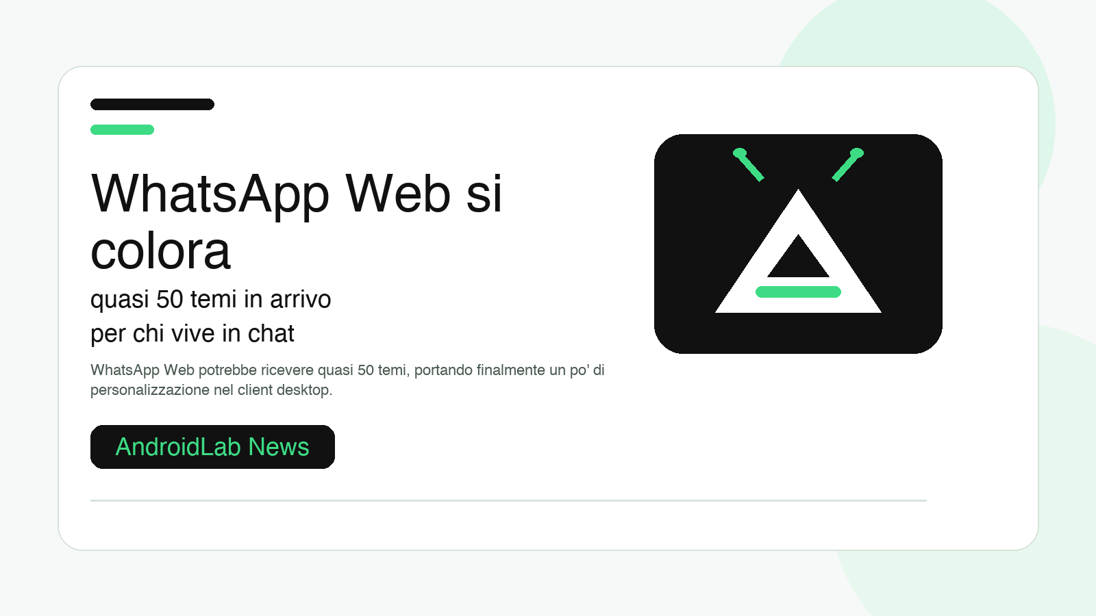 WhatsApp Web si colora: quasi 50 temi in arrivo per chi vive in chat