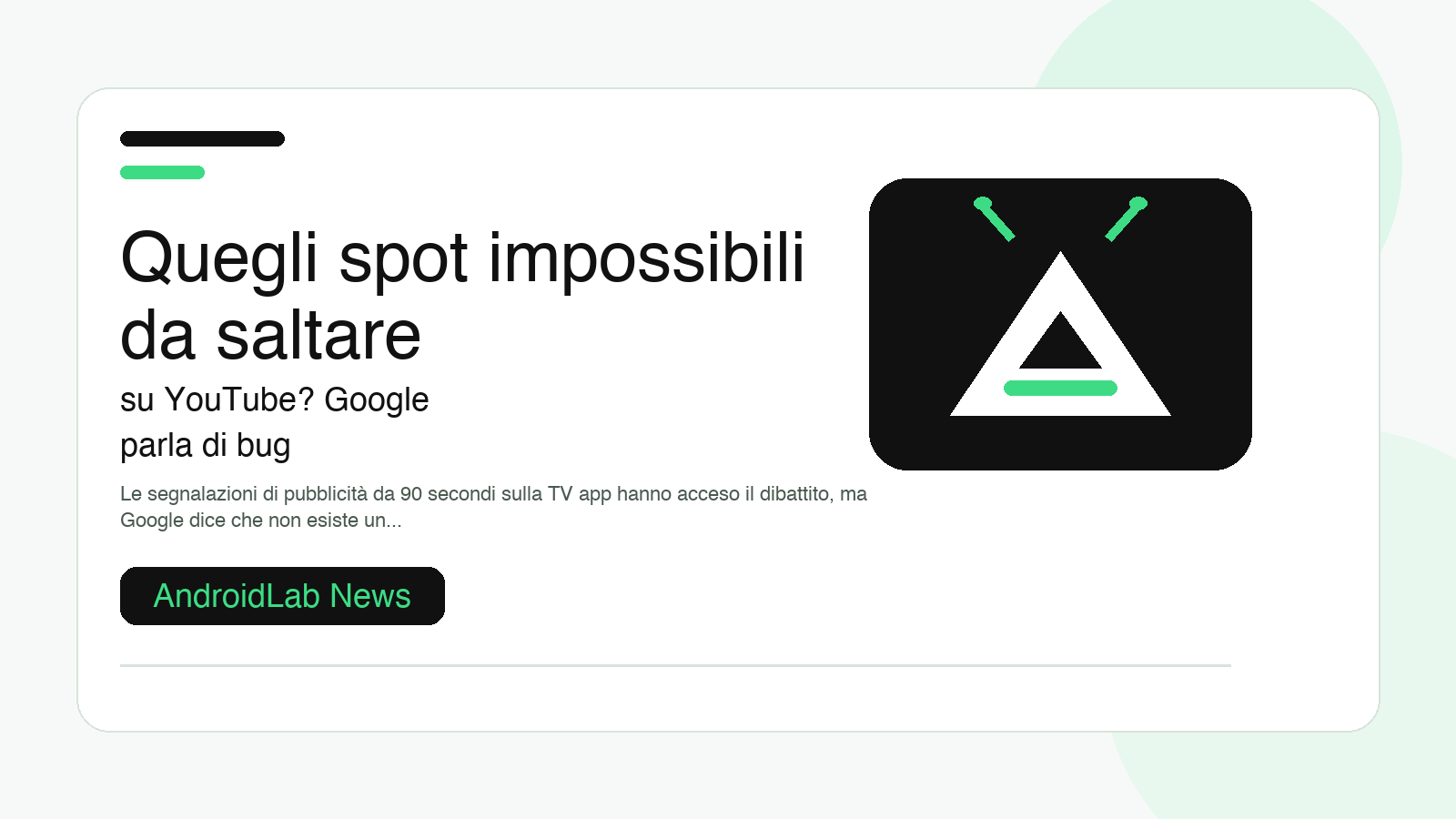 Quegli spot impossibili da saltare su YouTube? Google parla di bug