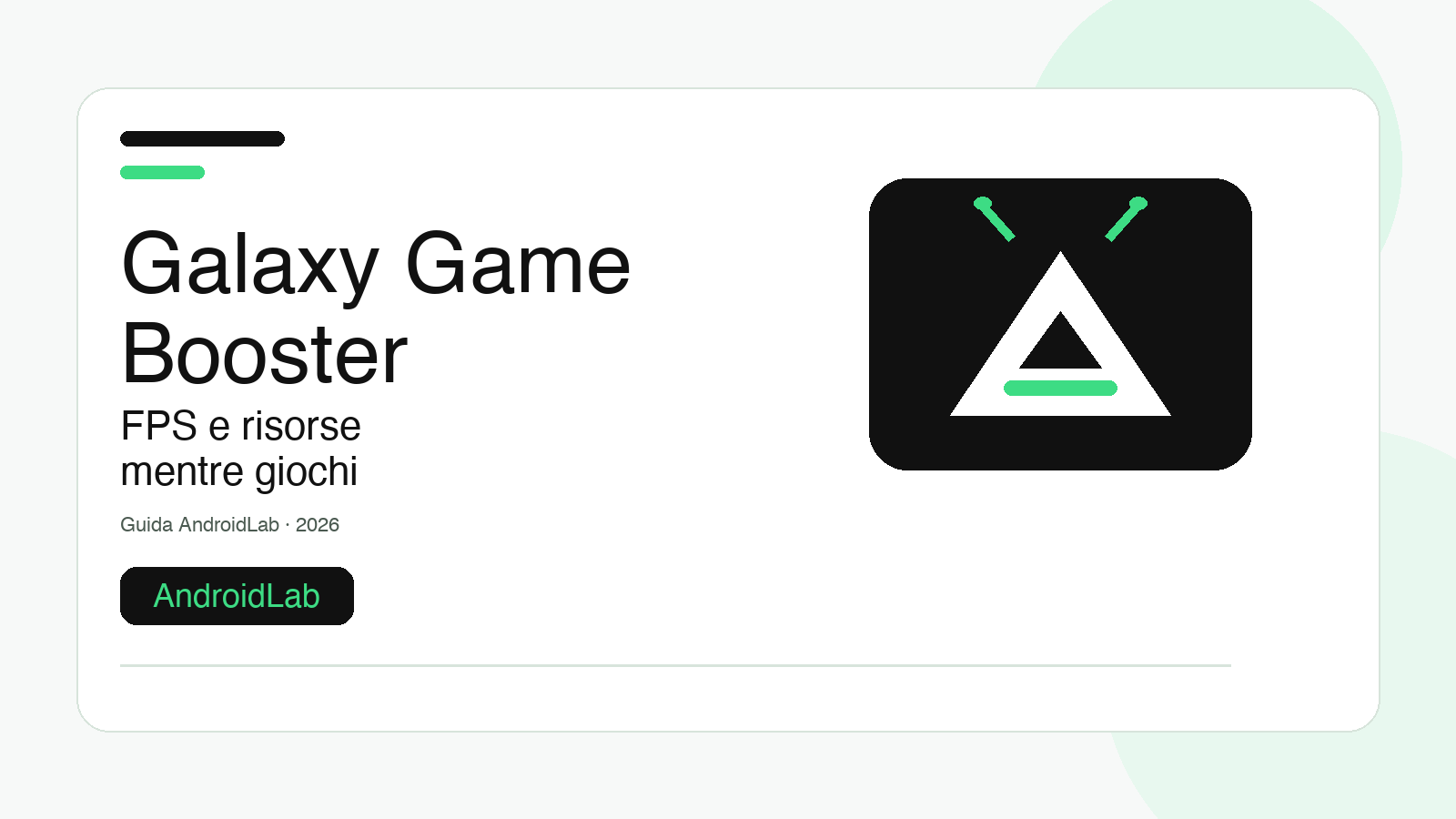 Galaxy Game Booster: come vedere FPS, CPU e GPU mentre giochi