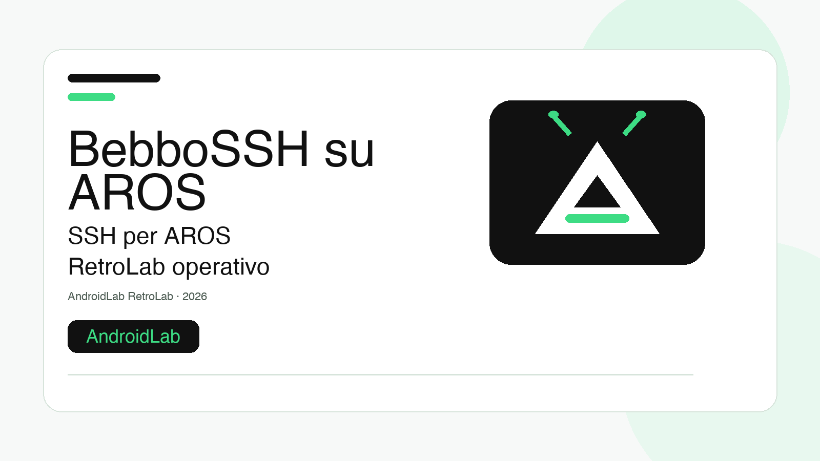 BebboSSH su AROS: quando SSH trasforma il retrocomputing in laboratorio reale
