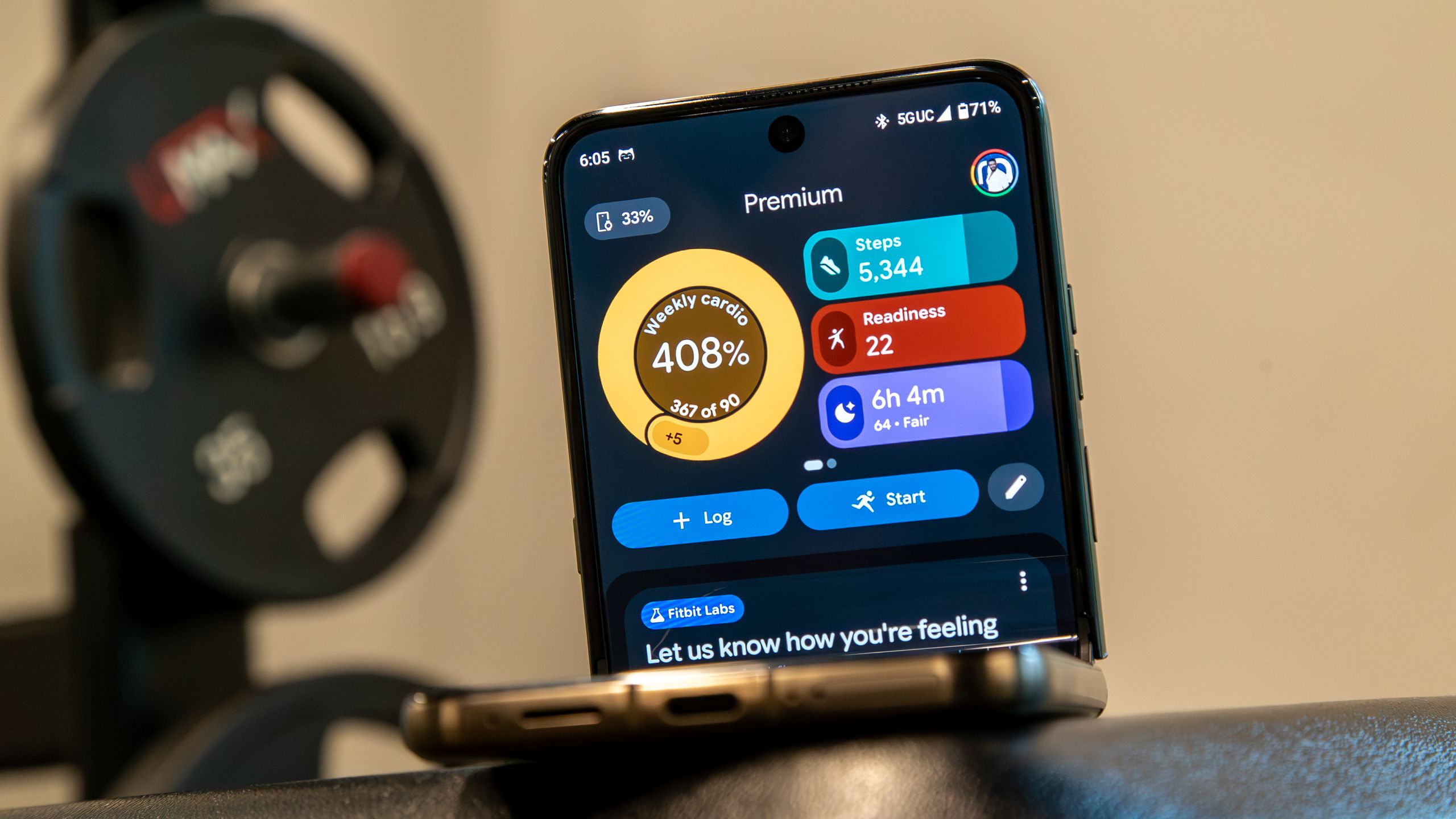 Schermata di Google Health con metriche fitness e cardio load