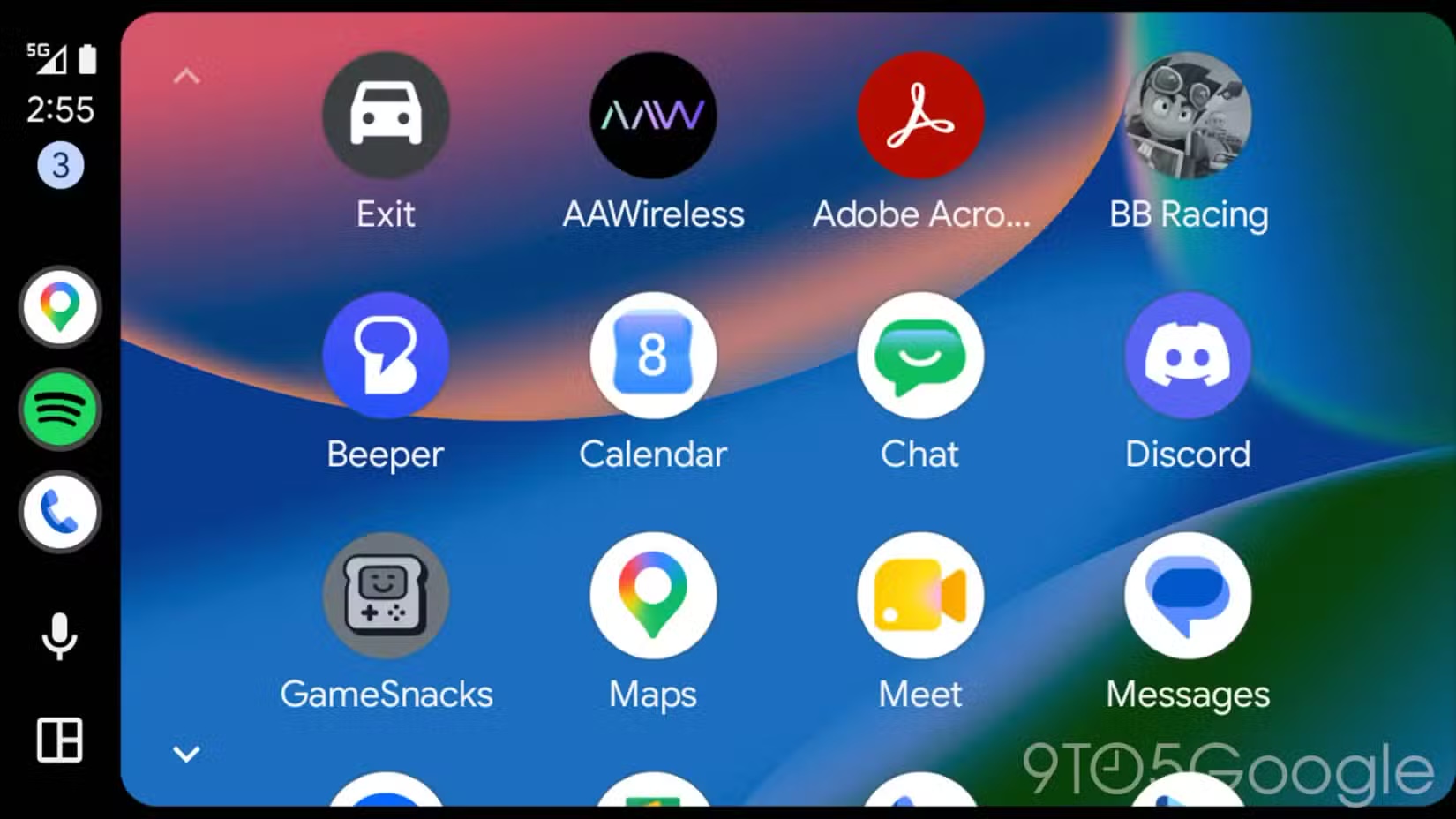 Adobe Acrobat nel drawer di Android Auto