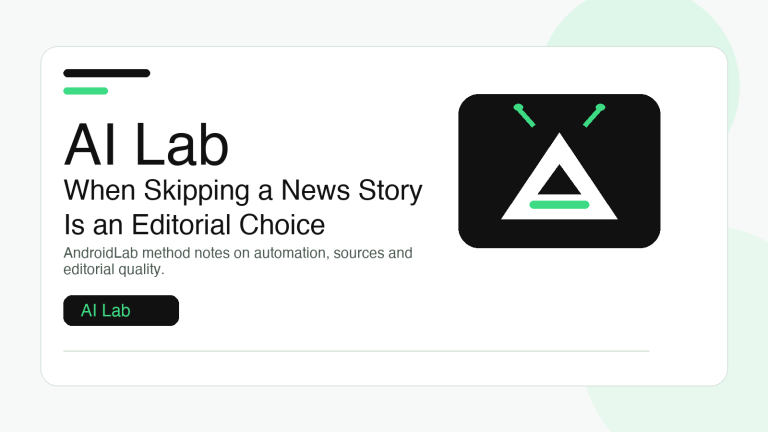 AI Lab: When Skipping a News Story Is an Editorial Choice