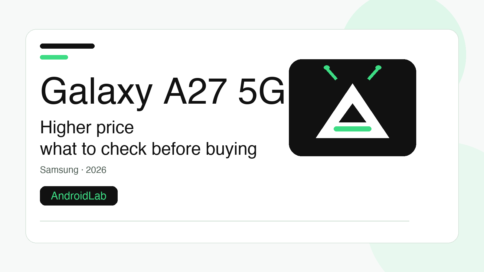 Galaxy A27 5G: higher price, specs to check and six years of updates