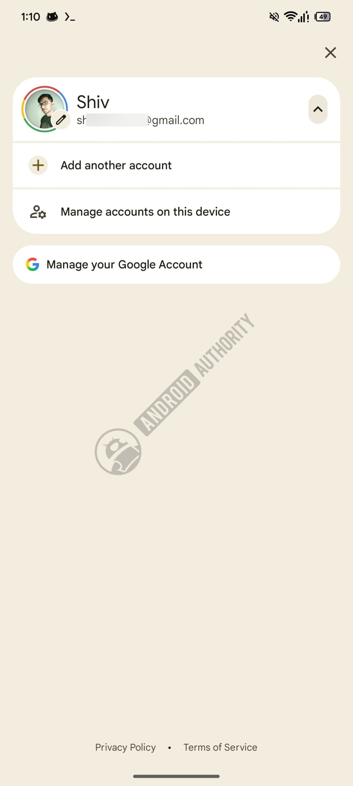 Google account switcher su Android: cosa controllare tra profili, privacy e lavoro, dettaglio del design
