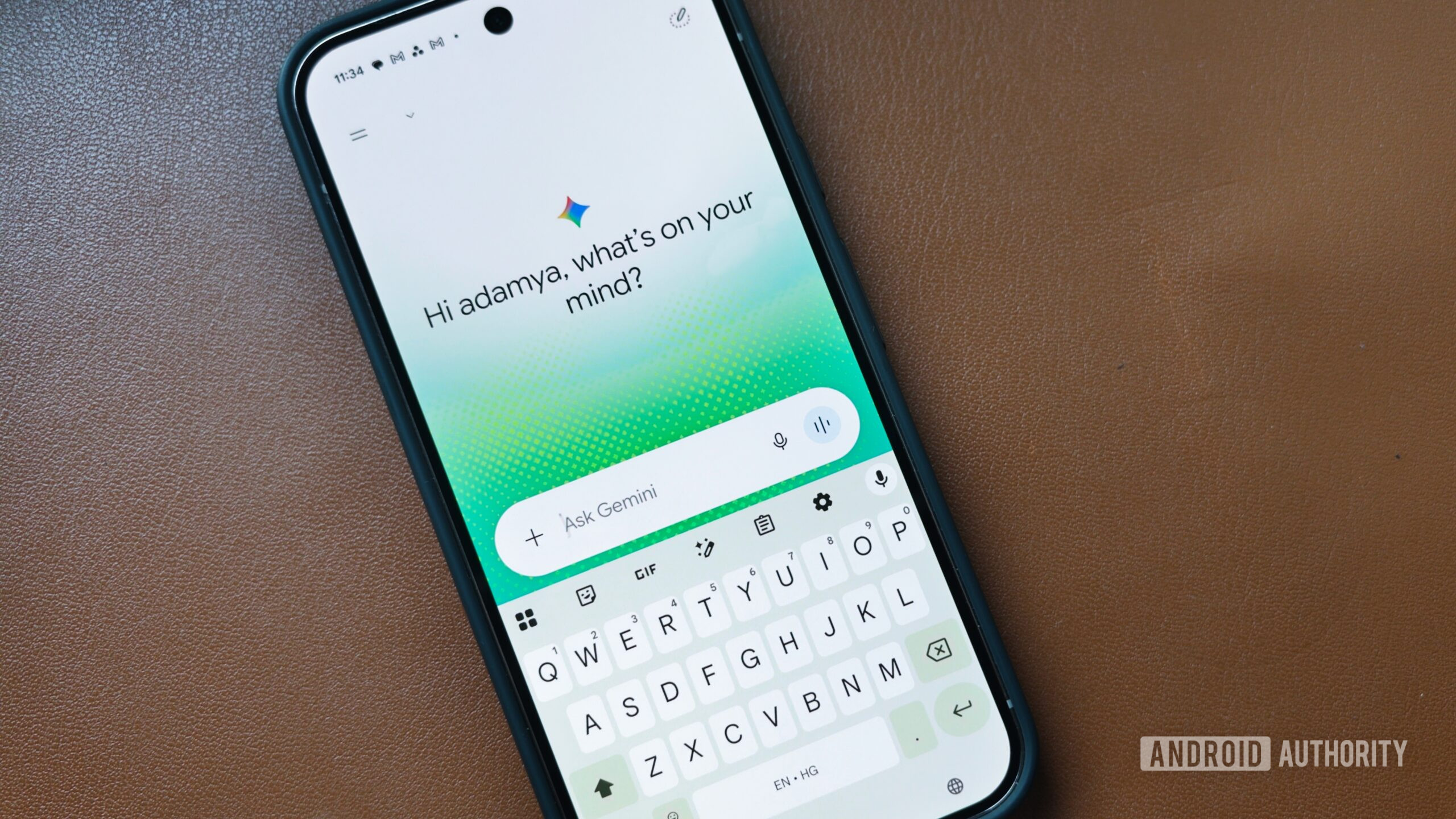 Nuova interfaccia dell'app Gemini su Android