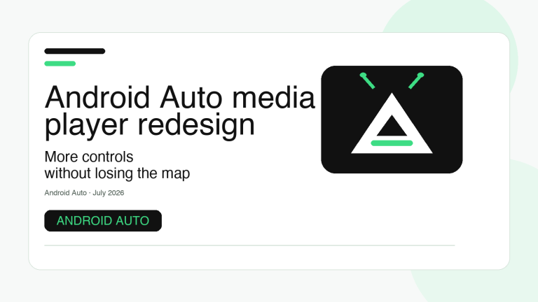 Android Auto media player redesign: what the new quick controls change