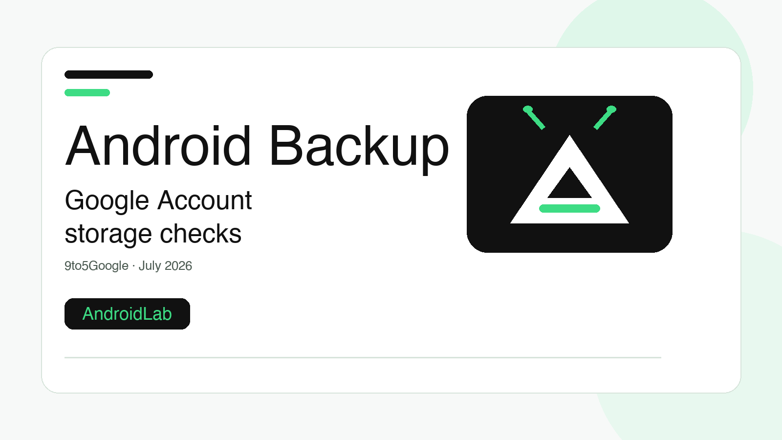 Android backup now uses Google Account storage: what to check before it surprises you