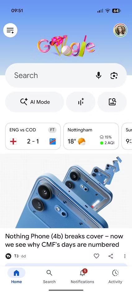 Android in-app browsers: Google Search example