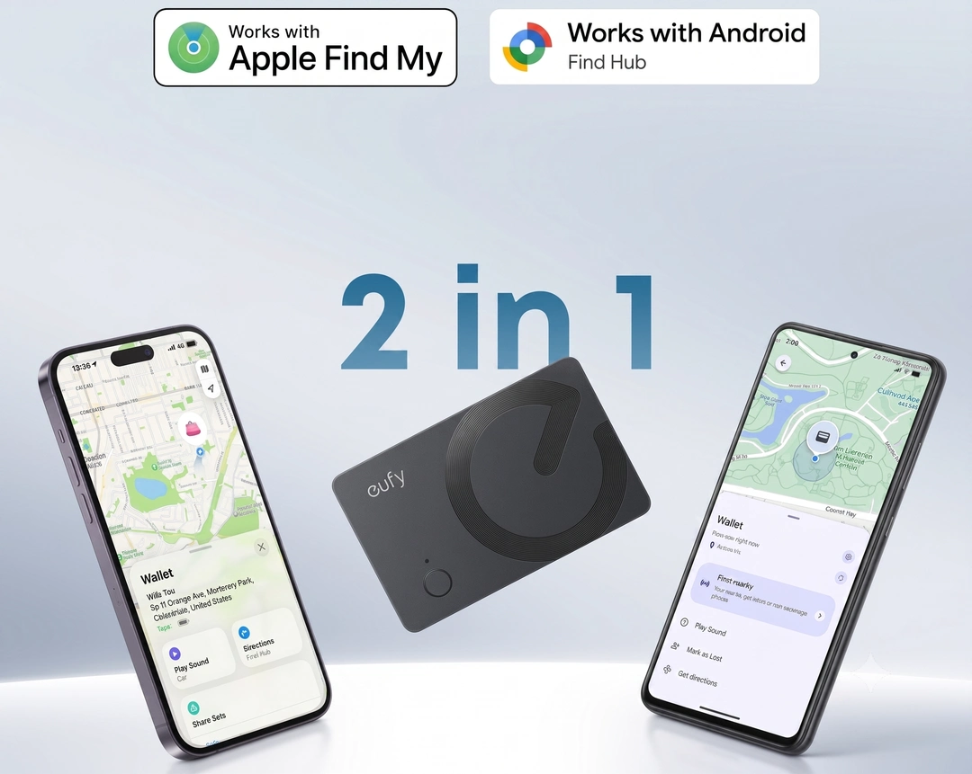 Eufy SmartTrack Card E40 with Apple Find My and Google Find Hub support