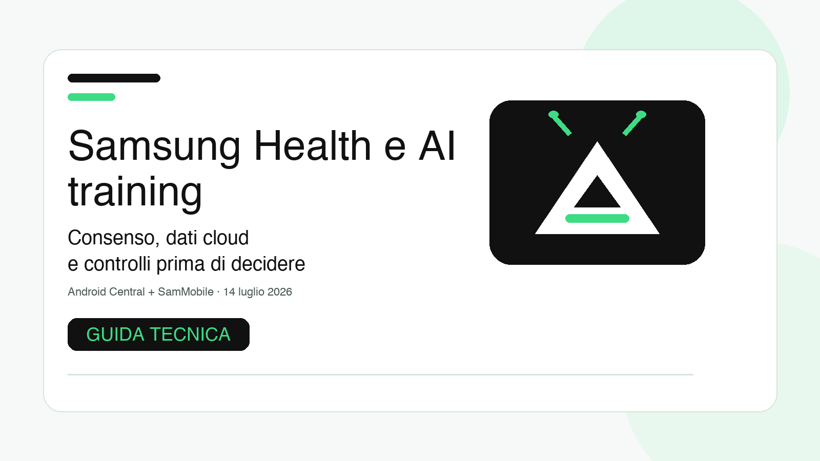 Samsung Health e AI training: guida ai controlli prima di ritirare il consenso