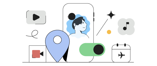 Schermata Google Help sui controlli Web & App Activity.