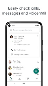 Screenshot ufficiale di Google Voice su Android