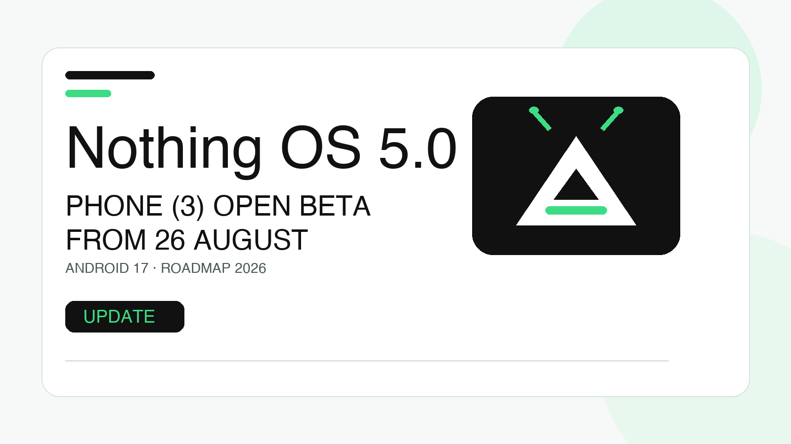 Nothing OS 5 Beta: Timeline for Phone (3)