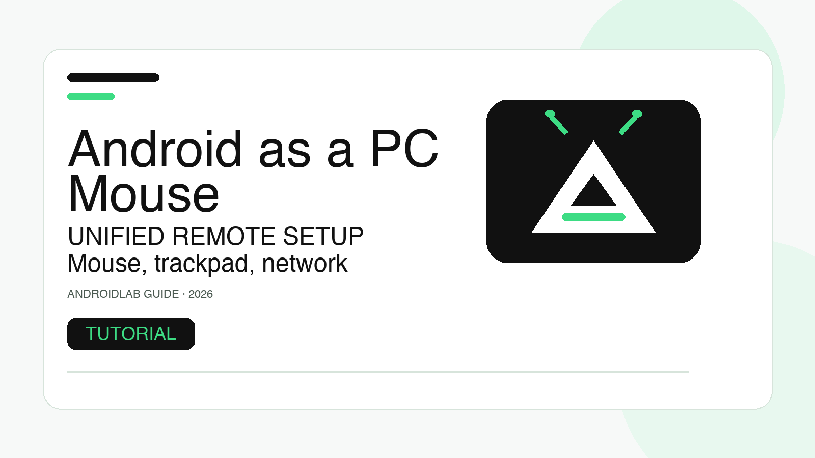 Use Android as a PC mouse: Unified Remote setup guide