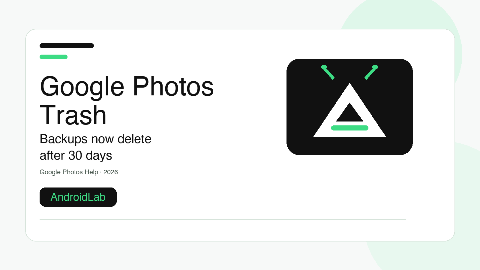 Google Photos Trash Now Deletes Backups After 30 Days