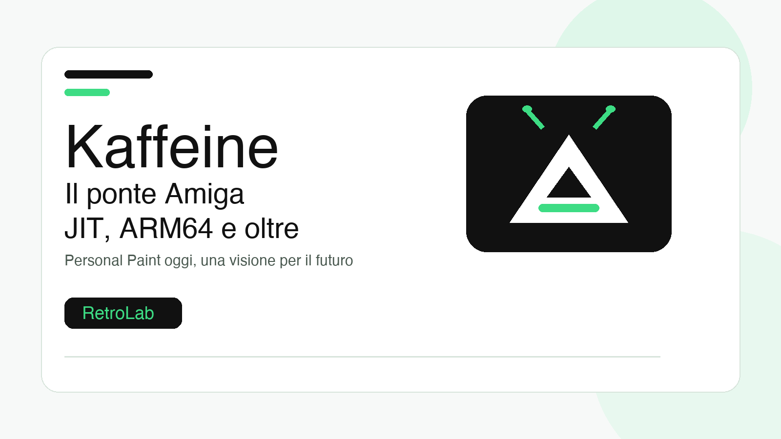 Kaffeine: il JIT e una casa open source per Amiga