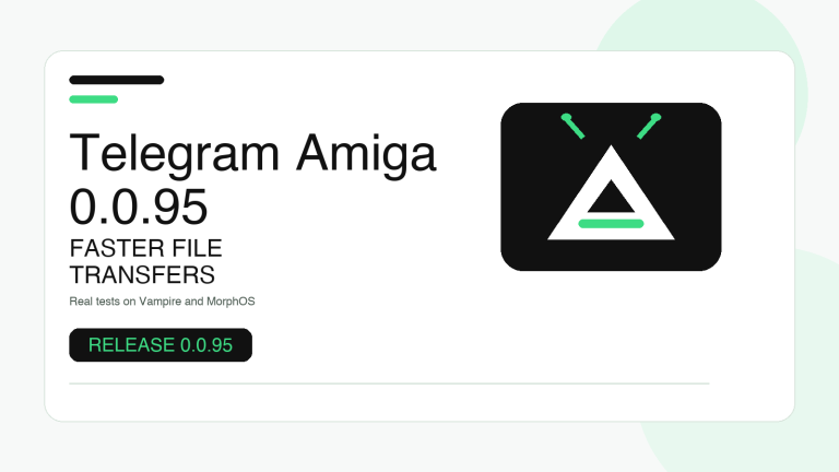 Telegram Amiga 0.0.95: Faster File Transfers
